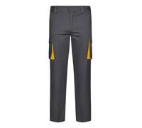 VELILLA Multi-Pocket Grey and Yellow 103024S Stretch Trousers Bicolour Multipockets Size 38, 28