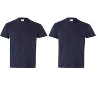 VELILLA Navy Blue Short Sleeve T-Shirt 2XL (Pack of 2)