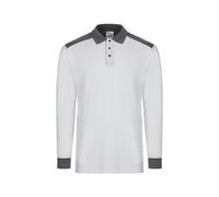 VELILLA Polo Stretch Bicolor Manga Larga, White and Grey, XS