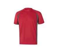 VELILLA Technical T-Shirt Bicolour, red and Grey, XL