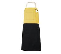 Velilla Unisex Delantal peto Bicolor Schürze Latzschürze zweifarbig (Ref: 404210B_17), gelb, One Size