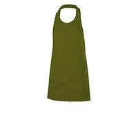 VELILLA Unisex Delantal Tipo Peto Corto Y Abotonado Short bib apron with button placket