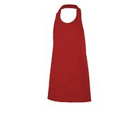 VELILLA Unisex Delantal Tipo Peto Corto Y Abotonado Short bib apron with button placket