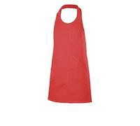 VELILLA Unisex Delantal Tipo Peto Corto Y Abotonado Short bib apron with button placket