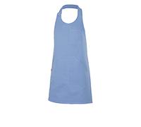 VELILLA Unisex Delantal Tipo Peto Corto Y Abotonado Short bib apron with button placket