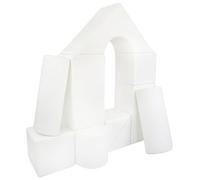 Velinda 11 pcs coloured,building blocks, soft,foam,children,kids, toy,nursery,playgroup (colour: white)