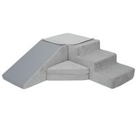 Velinda 4 Large Building Blocks Foam Building Blocks Slide Set (Colour: Grey Cord)
