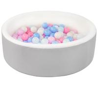 Velinda Ball pit with 200 balls, soft play ball pit, eco leather cover