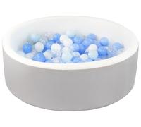 Velinda Ball pit with 200 balls, soft play ball pit, eco leather cover