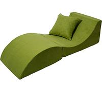Velinda Folding sofa, comfortable, relaxing, 3 in one, pouffe, table (colour: green)