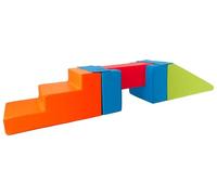 Velinda Footbridge+Slide, 5, soft play, indoor, outdoor, for play, rehabilitation (colour: green, red, navy, orange1)