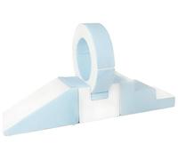 Velinda Hoop Set Large Building Blocks Soft Building Blocks Foam Building Blocks Soft Play Building Block (Colour: White, Blue (Pastel))