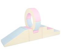 Velinda Hoop Set Large Building Blocks Soft Building Blocks Foam Building Blocks Soft Play Building Block (Colour: Pink, Blue, Yellow (Pastel))