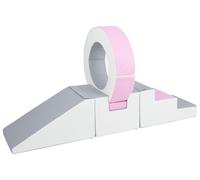 Velinda Hoop Set Large Building Blocks Soft Building Blocks Foam Building Blocks Soft Play Building Block (Colour: White, Pink, Grey)