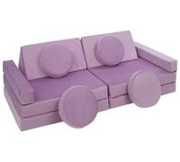 Velinda Modular kids sofa, children convertible sofa, sofa bed, toddler, sofa playset (colour: lilac)