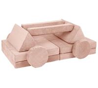 Velinda Play Sofa Modular Sofa Play Furniture Modular Kids Sofa Family Furniture Building Blocks Set (Color : Pink (Cord))