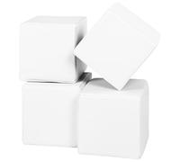 Velinda Soft Play Cubes, 4 blocks, soft toy, foam, building blocks for kids, stacking (colour: white)
