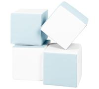 Velinda Soft Play Cubes, 4 blocks, soft toy, foam, building blocks for kids, stacking (colour: white, (pastel))