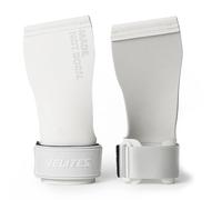 Velites All Terrain Sports Grips 2.1 mm with Kevlar Fiber | White | Large | Use with or without Magnesium | Grip on Bars, Weights, and Rings | Includes Wristbands and Breathable Pouch