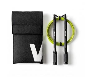 Velites - Cyclone Skipping Rope Official CrossFit Games - Colour Black - Carry Bag Included - Rope for Double, Triple and Crossovers - Removable Handles