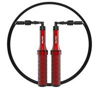 Velites Earth 2.0 Weighted Skipping Rope for Crosstraining, Boxing and Fitness I Ideal for Maximizing Muscle Effort | Training Rope (Red)