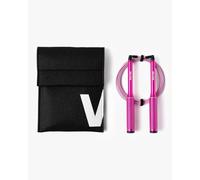 Velites Fire 2.0 Aluminium Ultralight Jump Rope | Pink | For Cross Training, HIIT, Boxing and Double Jump | Non-Slip Handle with Bearings | Includes Bag and App