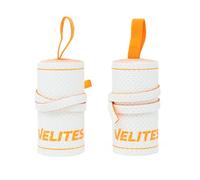 Velites Flexible CORE Wrist Wraps | Wrist Protection | Weightlifting, Gym (White/Orange)