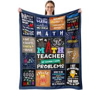 Velivn Math Teacher Gift, Funny Math Gifts, Math Teacher Appreciation Gifts, Math Lovers Birthday Gifts, Math Gift for Women Men, Math Gifts for Christmas Thanksgiving Fannel Throw Blanket 60"x80"