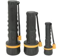 Vellcom Triple Rubber Torch Pack Three Pack - Home, Bag & Car LED Torches Large Medium Small Rubber Body Heavy Duty Torches Weatherproof with Three Wide Angled LED's (3D, 2D, 2AA Models)