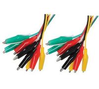 VELLEMAN CM11N WIRE SET, 27MM ALLIGATOR CLIP, 50CM,10PC