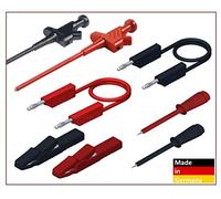 Velleman - HMSET2 Hirschmann safety test lead set PMS 4 with test probes test leads lamella plug 4 mm, black/red 142921