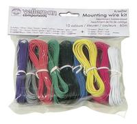 Velleman K/MOWM Assorted Colour Full-Core Mounting Wire Kit, multicolored