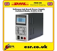 Velleman LBPS6005SM Bench Power Supply, 0-60V, 0-5A