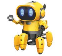 Velleman Robot Kit Tobbie II, Electronic Building Kit, Intelligent Smart Robot, Learning Electric, Micro:bit, Mini Robot, Remote Controlled Robot, STEM, Mint