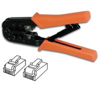 Velleman VTM6/8 Crimping Tool for 6P4C (RJ11)/6P6C (RJ12)/8P8C (RJ45) Modular Connectors, Multi-Colour
