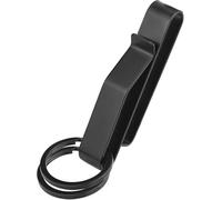 Vellichor Europe Heavy Duty Belt Key Holder - Tactical Stealth Key Rings for Duty Belts, Detachable Key Connection - Stainless Steel, Black Coating - Fits Handbags, Backpacks - Durable and Portable