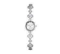 Vellichor Europe Women's Luxury Quartz Watch, Silver - Floral Zircon Crystals, 26mm Round Face, Stainless Steel, Water Resistant 30m, Comes in an Elegant Black Presentation Box