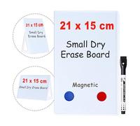 Vellichor Magnetic A5 Mini Desktop Dry Erase Board Whiteboard (21 cm x 15 cm) with Stand, Dry Erase Whiteboard Easel for Desk with Marker