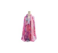 Vellin Women's Abstract Art Print Lightweight Chiffon Scarf in Fuchsia Vellin Fuchsia One Size