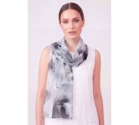Vellin Women's Abstract Watercolour Print Scarf in Black
