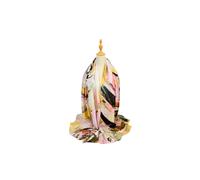 Vellin Women's Colourful Feather Print Lightweight Scarf