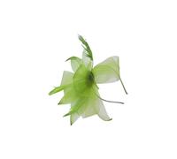 Vellin Women's Elegant Floral Mesh Fascinator Headband in Light Green