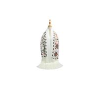 Vellin Women's Embroidered Floral Pattern Scarf - Soft Touch, Elegant Fringed Ends in Cream