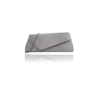 Vellin Women's Envelope Clutch Bag with Gold Chain Strap in Silver Vellin Silver One Size