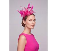 Vellin Women's Feather Loop Fascinator for Wedding & Race Day Occasion Hat in Fuchsia