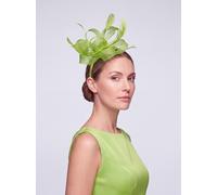 Vellin Women's Feather Loop Fascinator for Wedding & Race Day Occasion Hat in Green
