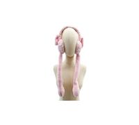 Vellin Women's Fluffy Dangling Earmuffs with Flappy Ears in Light Pink