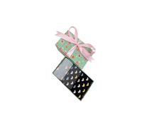 Vellin Women's Gift Box of 3 Pairs Bamboo Socks - Colourful Hearts Print