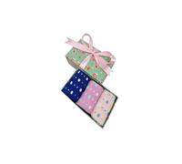 Vellin Women's Gift Box of 3 Pairs Bamboo Socks - Polka Dot Print