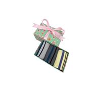 Vellin Women's Gift Box of 3 Pairs Bamboo Socks - Stripes Print